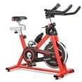 thumbnail image 1 of Gymax Exercise Bike Stationary Belt Drive Indoor Cycling Bike Gym Home Cardio, 1 of 10