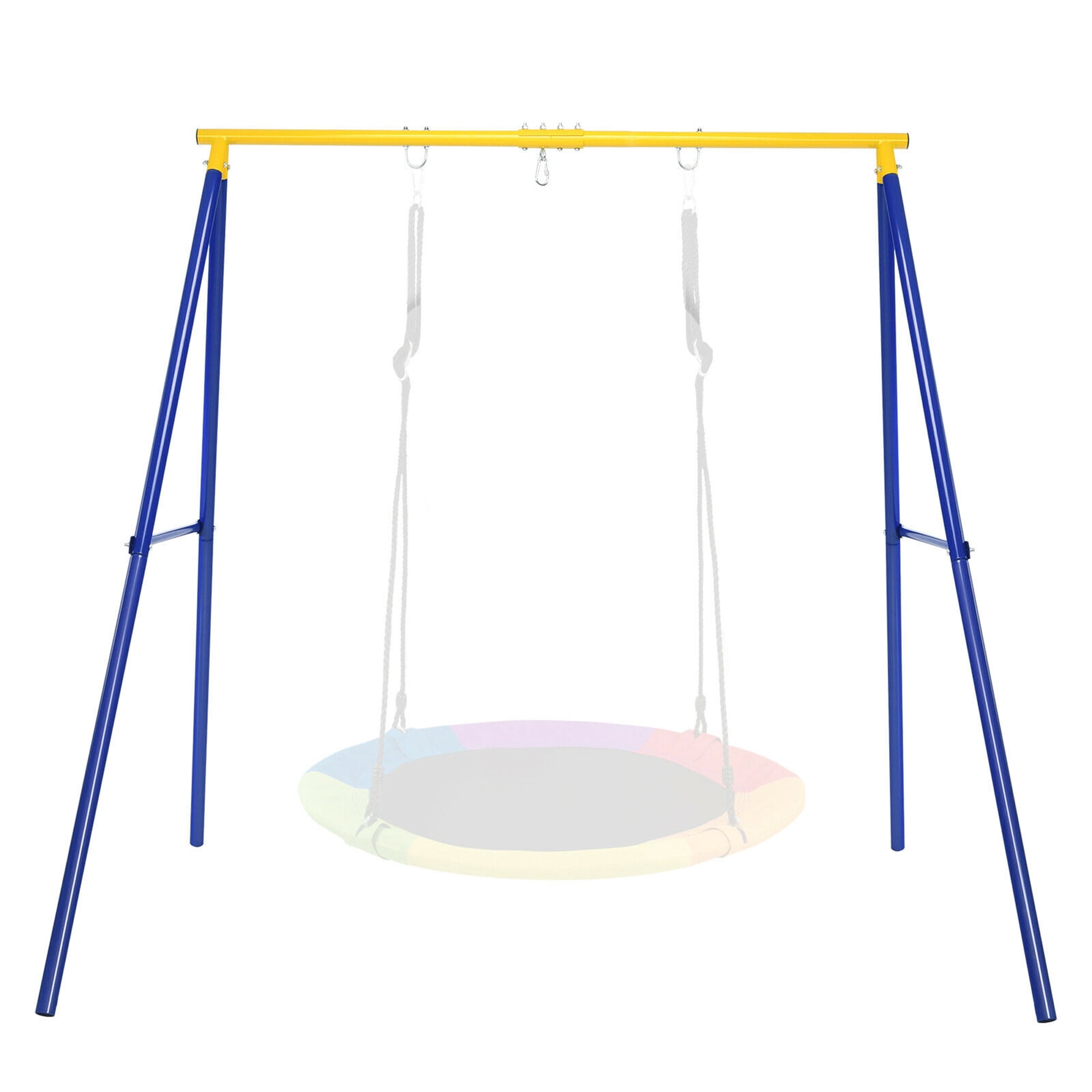 Gymax Extra Large Heavy Duty A-Frame Steel Swing Stand All-Steel Metal Swing Frame