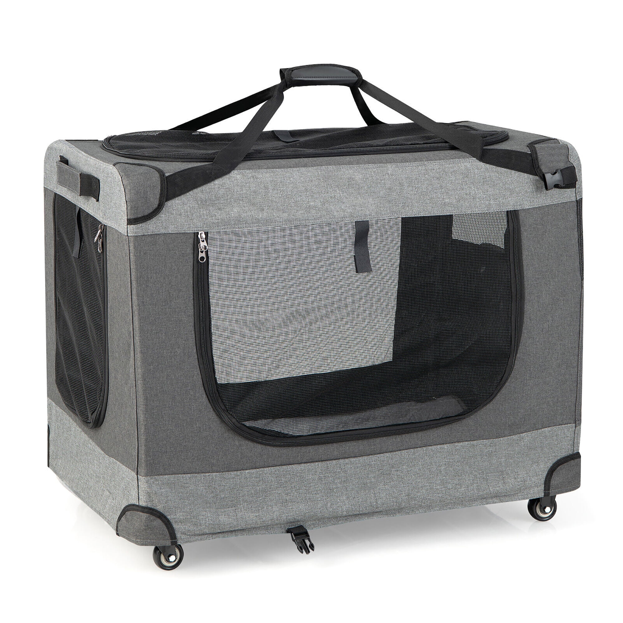 Soft Extra Large Dog Crate Sale Pads Reference: Gymax Large Portable Folding Cat Travel Carry Cage W 4