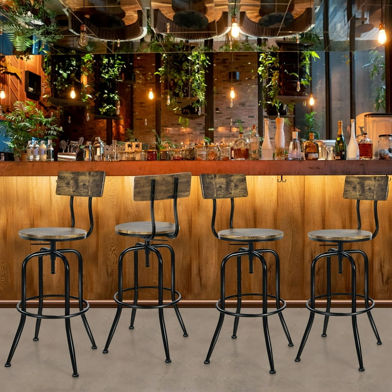 Industrial bar deals height stools