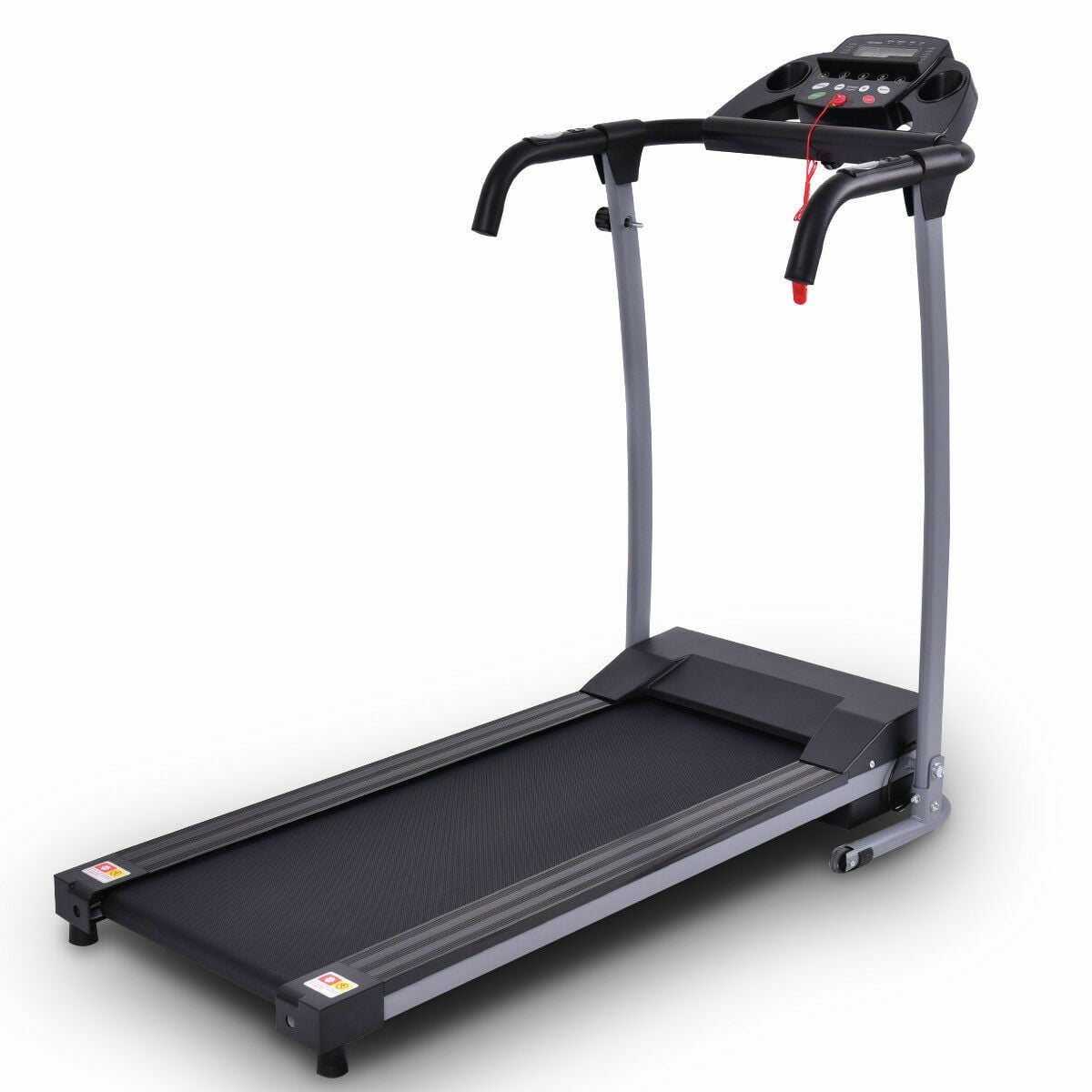 Gymax Folding Electric Treadmill Running Fitness Machine 800W Black Walmart