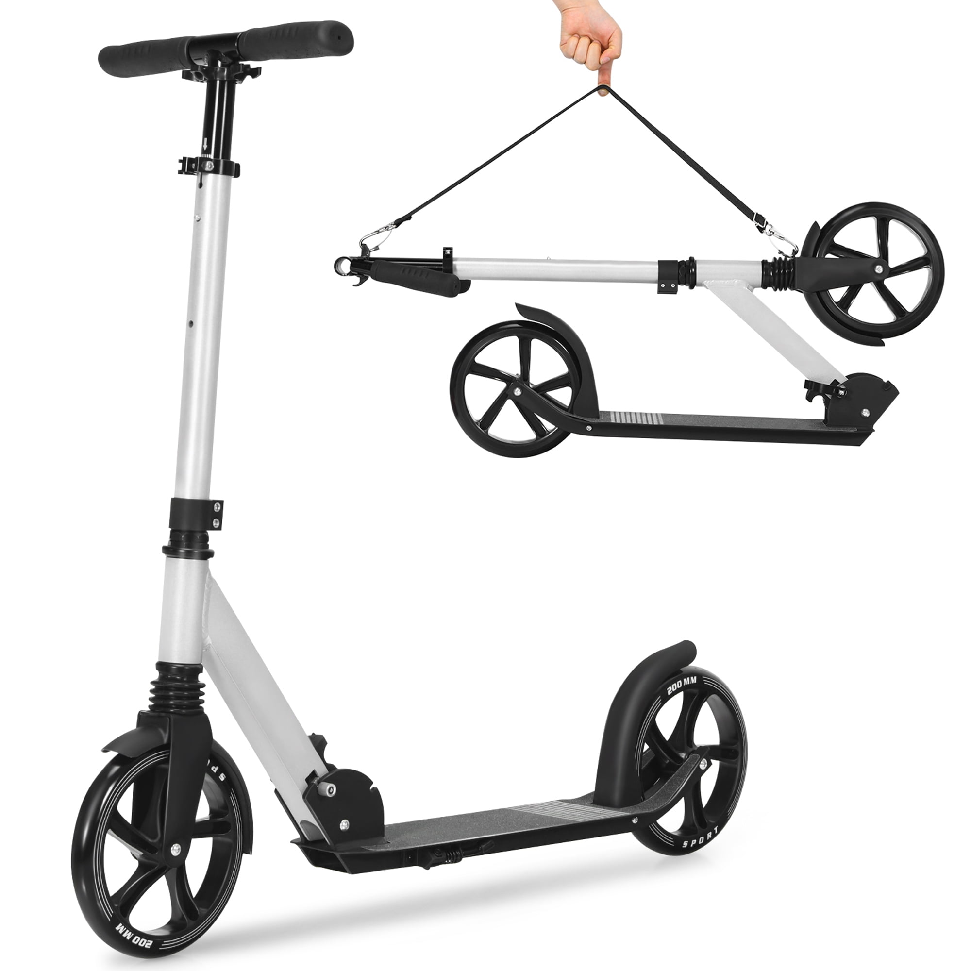 Gymax Folding Kick Scooter, Lightweight Aluminum, Adjustable