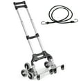 thumbnail image 1 of Gymax Folding Stair Climbing Cart Portable Hand Truck Utility Dolly w/ Bungee Cord, 1 of 10