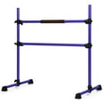 thumbnail image 1 of Gymax Freestanding Ballet Barre Adjustable Double Stretching Dance Bar Purple, 1 of 10