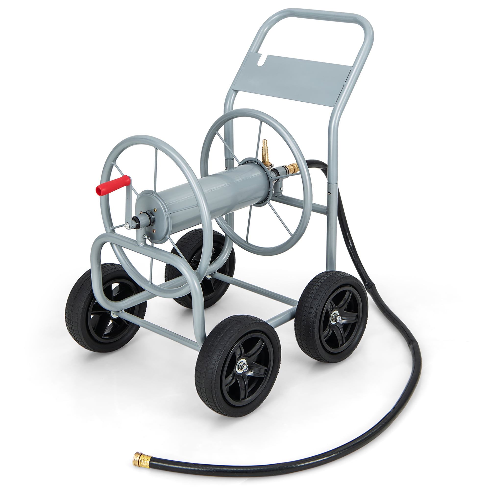 Gymax Garden Hose Reel Cart Holds 330ft Of 3 4 or 5 8 Hose 400ft Of gymax-garden-hose-reel-cart-holds-330ft-of-3-4-or-5-8-hose-400ft-of