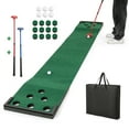 thumbnail image 1 of Gymax Golf Putting Game Set 11 FT Indoor Outdoor Puttin0g Green Mat for Backyard, 1 of 10