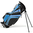 thumbnail image 1 of Gymax Golf Stand Bag 6 Way Divider Golf Carry Bag w/ Straps & 7 Storage Pockets Blue, 1 of 10