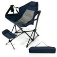 thumbnail image 1 of Gymax Hammock Camping Chair w/ Retractable Footrest & Carrying Bag for Camping Picnic Navy, 1 of 10