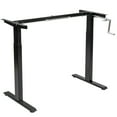 thumbnail image 1 of Gymax Hand Crank Sit to Stand Desk Frame Height Adjustable Standing Base Black, 1 of 10