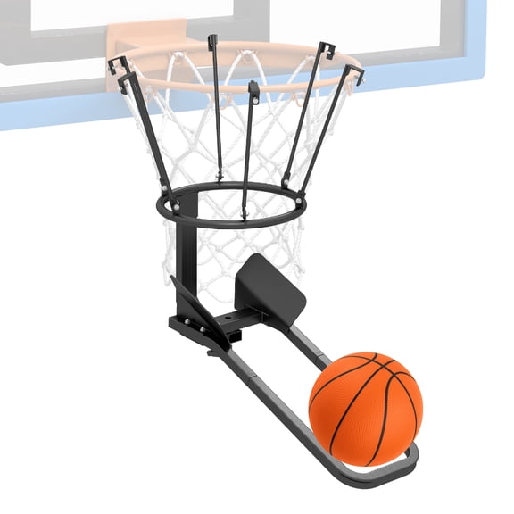 Gymax Heavy-Duty Basketball Return Attachment w/6 Sturdy Hooks RotatableFits18'' Rim