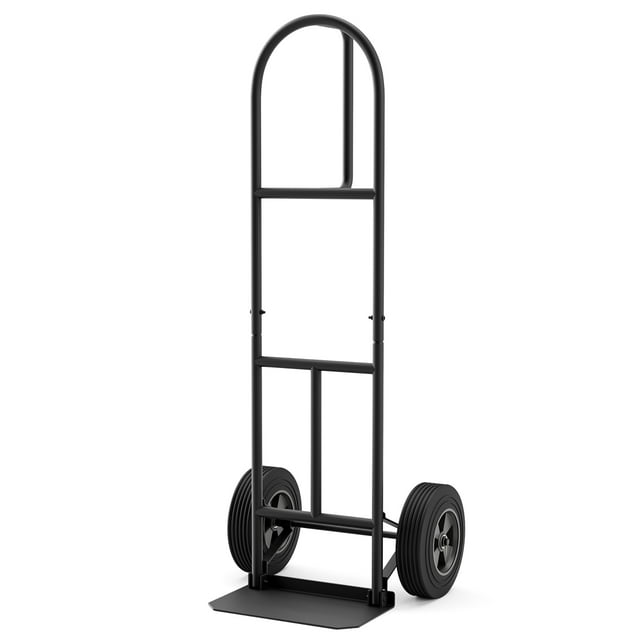 Gymax Portable Heavy-Duty Hand Truck, Foldable Metal Dolly Cart w/ P ...