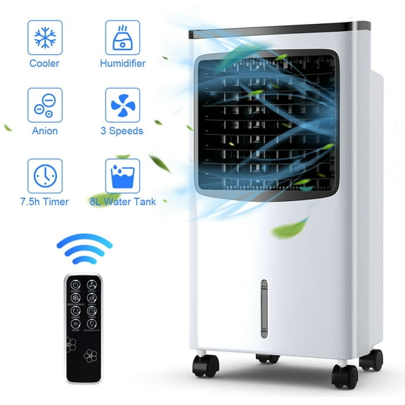 Gymax Home Office Evaporative Air Conditioner, White