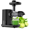 thumbnail image 1 of Gymax Horizontal Juicer Machine Cold Press Slow Masticating Juice Extractor Black, 1 of 10