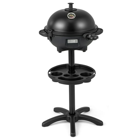 Gymax Indoor Outdoor Electric Grill w/ Non-stick Grill Plate Temperature Control