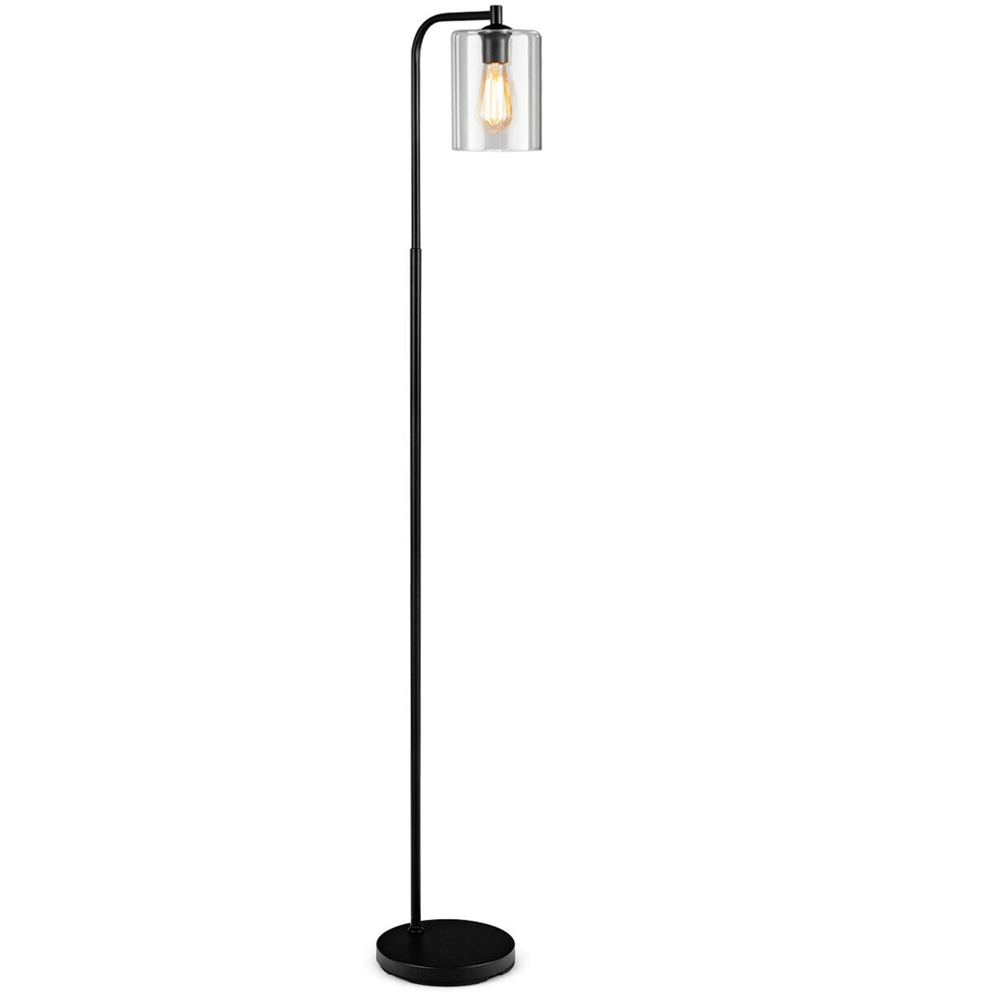 Gymax Industrial Floor Lamp w/ Glass Shade Indoor Modern Tall Pole Lamp for Office - image 1 of 10