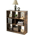 thumbnail image 1 of Gymax Industrial Freestanding Bookshelf Storage Organizer Bookcase with Open Compartments, 1 of 10
