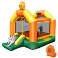 thumbnail image 1 of Gymax Inflatable Bounce Castle Jumping House Kids Playhouse w/ Slide & 550W Blower, 1 of 10