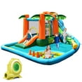 thumbnail image 1 of Gymax Inflatable Bounce House Jump Bouncer Kids Water Park Splash Play Center w/Blower, 1 of 7