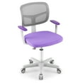 thumbnail image 1 of Gymax Kids Desk Chair Adjustable Height Children Study Chair w/Auto Universal Casters Purple, 1 of 10