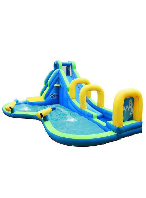 Gymax Kids Inflatable Water Park Bounce House without Blower