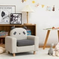 thumbnail image 1 of Gymax Kids Panda Sofa Wooden Armrest Chair Couch w/ Thick Cushion Beech Legs, 1 of 6