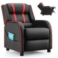 thumbnail image 1 of Gymax Kids Recliner Chair Ergonomic Leather Sofa Armchair w/Footrest Side Pocket Red, 1 of 10