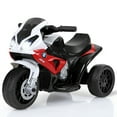 thumbnail image 1 of Gymax Kids Ride On Motorcycle BMW Licensed 6V Electric 3 Wheels Bicycle w/ Music&Light Red, 1 of 9