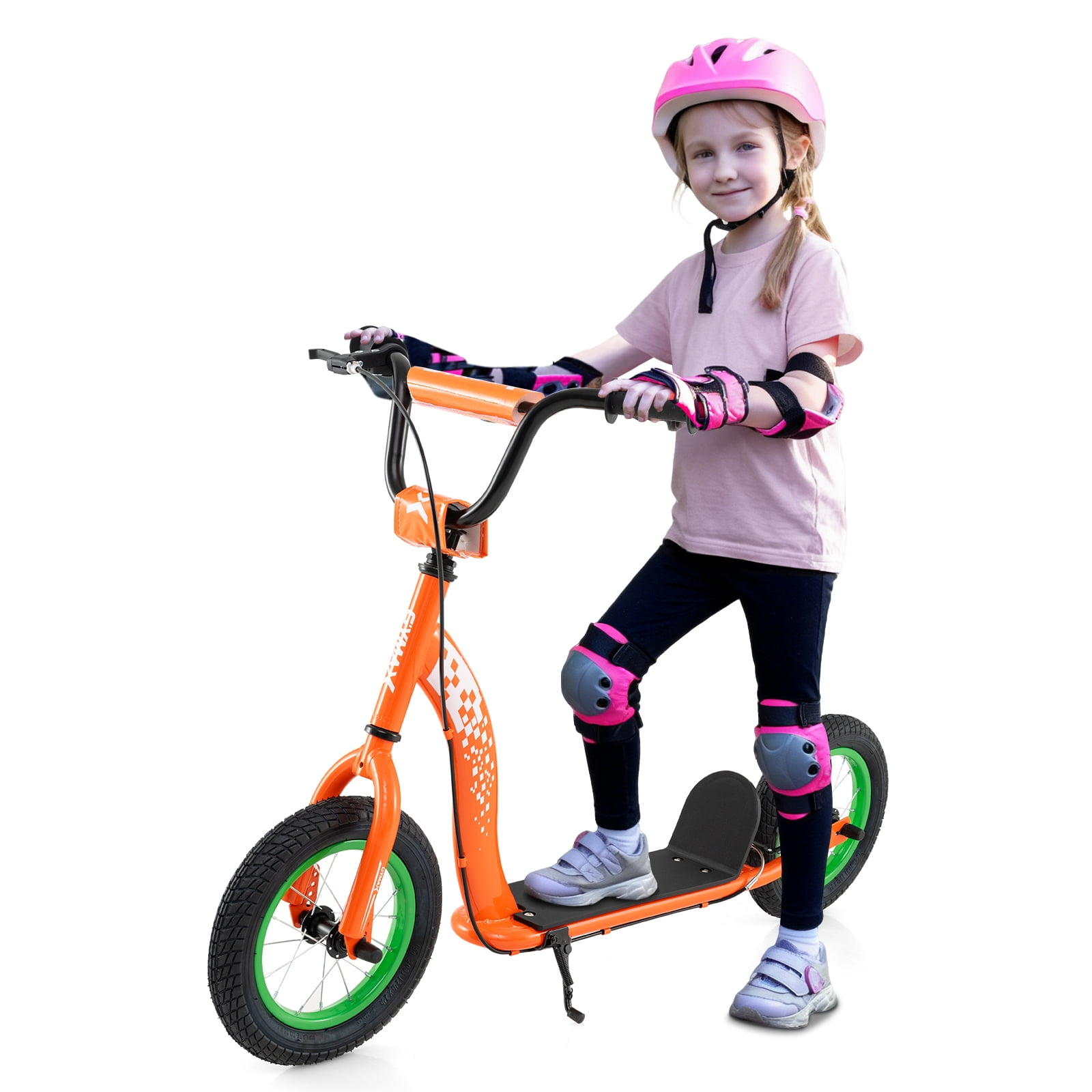 Gymax Kids Scooter w/ Adjustable Height Handlebar 12-Inch