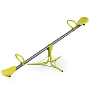 Gymax Kids Seesaw Teeter Totter في الهواء الطلق مجموعة اللعب 360 درجة لعبة التناوب الأطفال