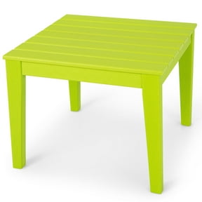 Gymax Kids Square Table Indoor Outdoor Heavy-Duty All-Weather Activity Play Table Green