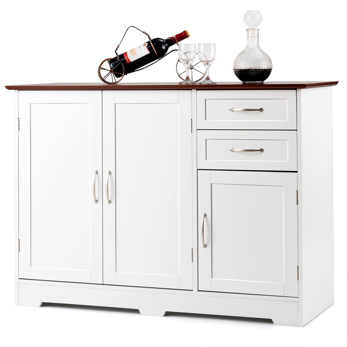 Gymax Kitchen Sideboardd Buffet Storage Console Table Home