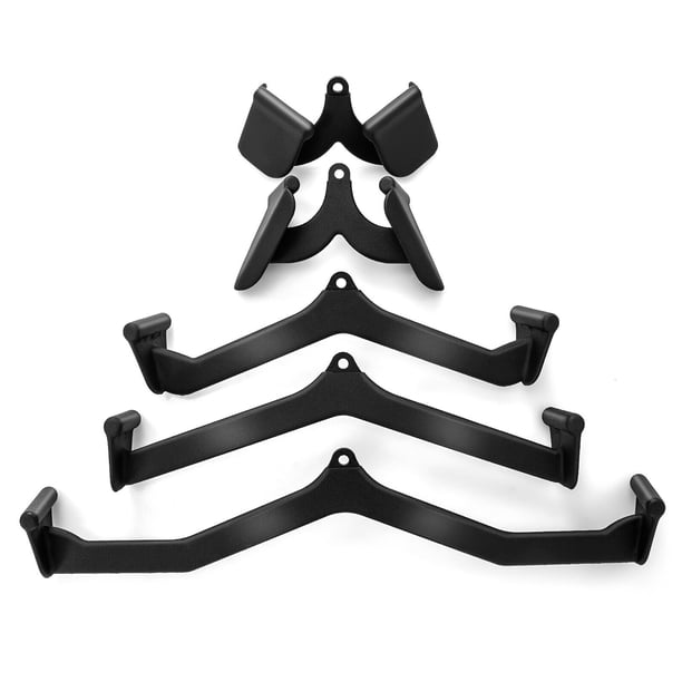 Gymax LAT Pulldown Attachment Set Back Strength Training Bicep