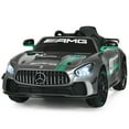 thumbnail image 1 of Gymax Licensed Kids Ride On Car 12V Electric Mercedes Benz Toy Car with 2.4G Remote Control Silver, 1 of 10
