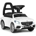 thumbnail image 1 of Gymax Licensed Mercedes Benz Kids Ride On Push Car Gliding Scooter w/Light&Music White, 1 of 9
