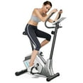 thumbnail image 1 of Gymax Magnetic Exercise Bike Upright Cycling Bike w/ LCD Monitor & Pulse Sensor, 1 of 10