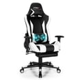 thumbnail image 1 of Gymax Massage Gaming Chair Adjustable Swivel Computer Office Chair w/ Footrest, 1 of 10