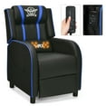 thumbnail image 1 of Gymax Massage Gaming Recliner Chair Racing Single Lounge Sofa Home Theater Seat Blue, 1 of 10