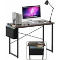 thumbnail image 1 of Gymax Modern Computer Desk 40'' Study Writing Table w/ Storage Bag Coffee, 1 of 10