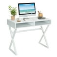 thumbnail image 1 of Gymax Modern Computer Desk Writing Desk Makeup Vanity Table Storage, 1 of 10