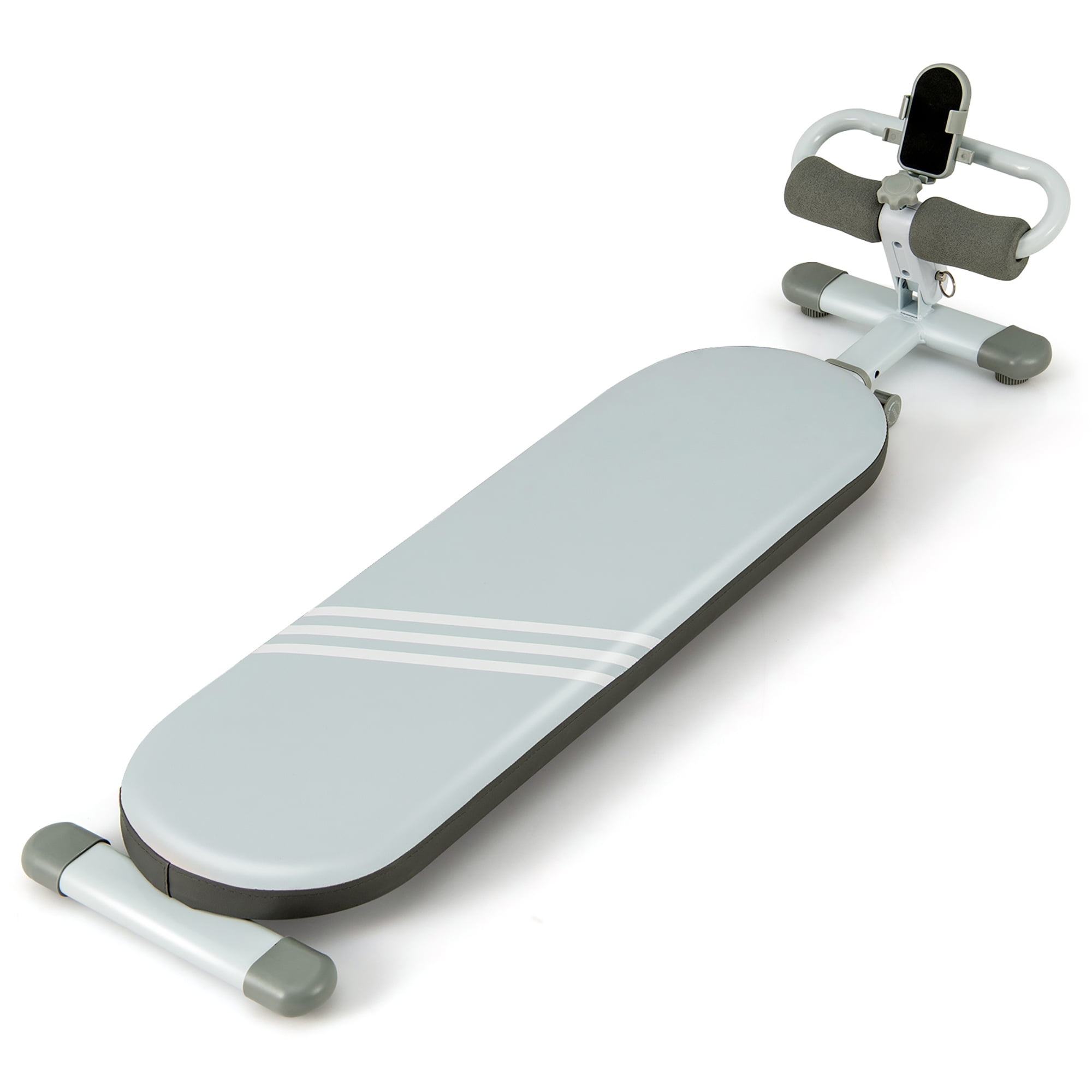 Gymax Multifunctional Sit Up Bench w/3 Gear Adjustable Angles \u0026 Adjustable Length Blue