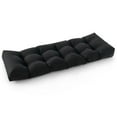 thumbnail image 1 of Gymax Outdoor Indoor Bench Cushion Patio Chair Cushion 52'' x 19.5'' x 6'' Black, 1 of 5