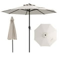 thumbnail image 1 of Gymax Outdoor Patio Umbrella Modern Table Umbrella w/8 Heavy Duty Ribs Sun-proof Beige, 1 of 10