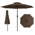 thumbnail image 1 of Gymax Outdoor Patio Umbrella Modern Table Umbrella w/8 Heavy Duty Ribs Sun-proof Coffee, 1 of 10
