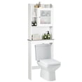 thumbnail image 1 of Gymax Over-the-Toilet Bath Cabinet Bathroom Space Saver Storage Organizer White, 1 of 10