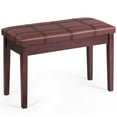 thumbnail image 1 of Gymax PU Leather Piano Keyboard Bench Padded Cushion Double Seat Storage, 1 of 6