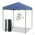 thumbnail image 1 of Gymax Patio 6.6 x 6.6ft Outdoor Pop-up Canopy Tent UPF 50+ Portable Sun Shelter Blue, 1 of 10