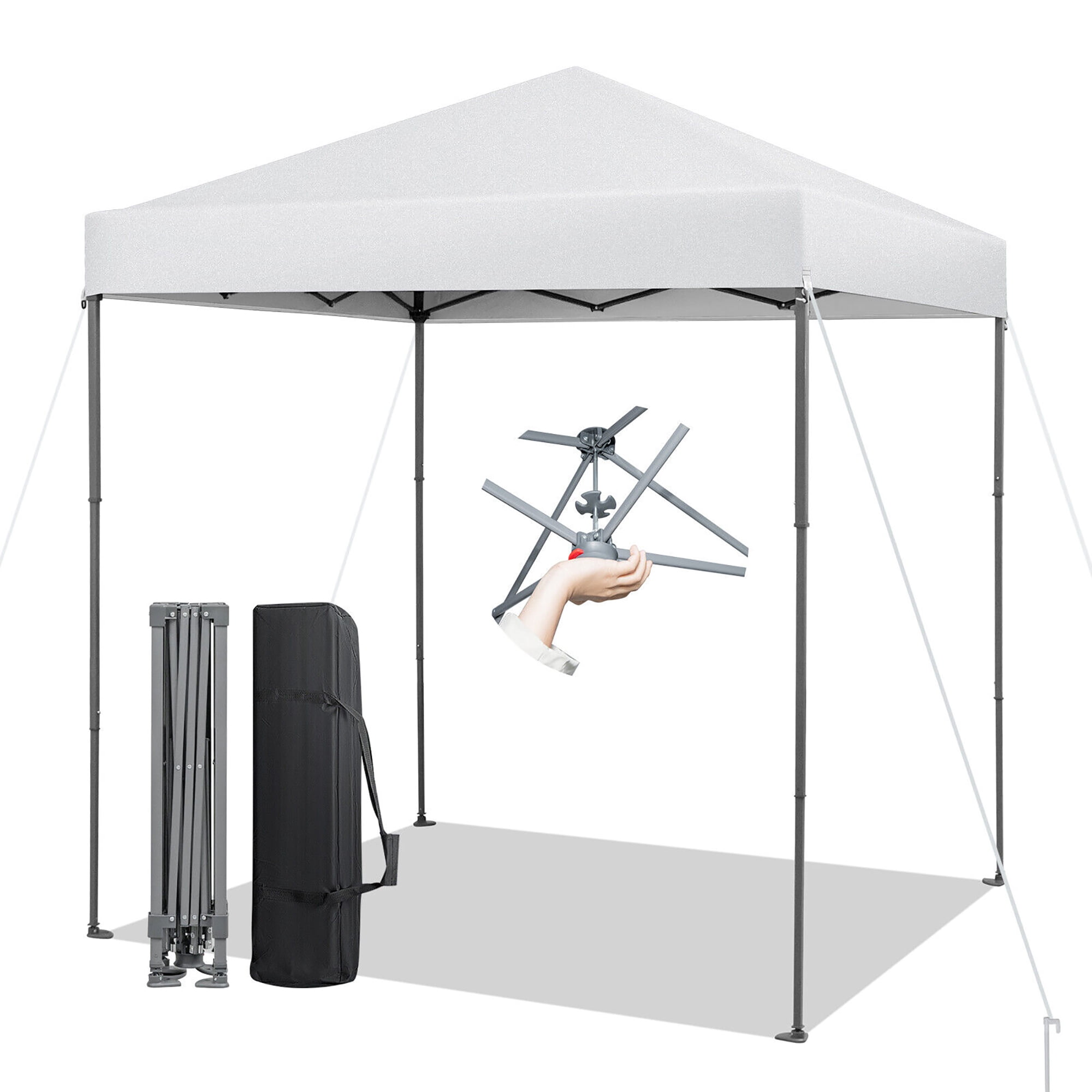 Gymax Large Beach Shade, Outdoor Rain Cover, Easy Pop-up