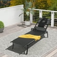 thumbnail image 1 of Gymax Patio Sunbathing Lounge Chair w/ Face Hole & Detachable Head Pillows Poolside, 1 of 8