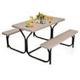 thumbnail image 1 of Gymax Picnic Table Camping Picnic Bench Set Backyard Garden Patio Dining Party, 1 of 10