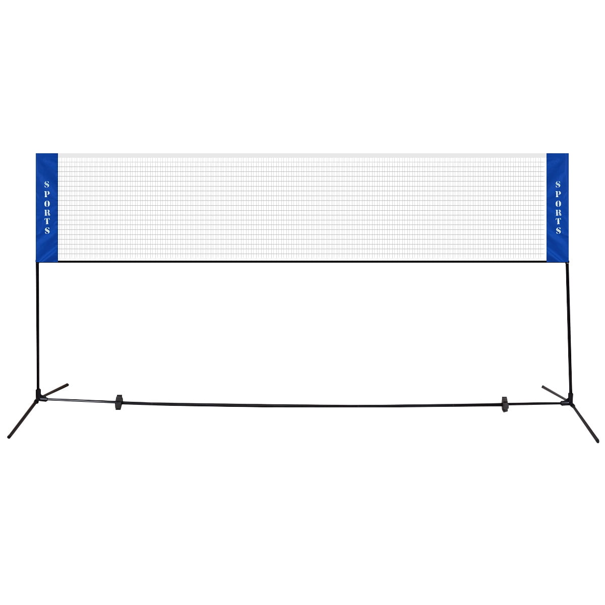 Gymax Portable Adjustable Badminton Net Tennis Beach Volleyball w/ Carry Bag